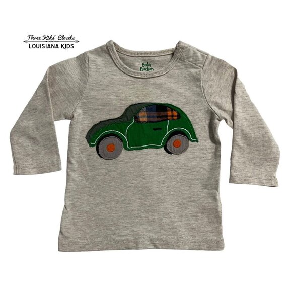 Baby Boden Other - Baby Boden 3-6m Car Appliqué Tee Shirt
